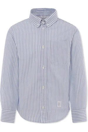 ELEVENTY Light Blue Shirt For Boy With Logo