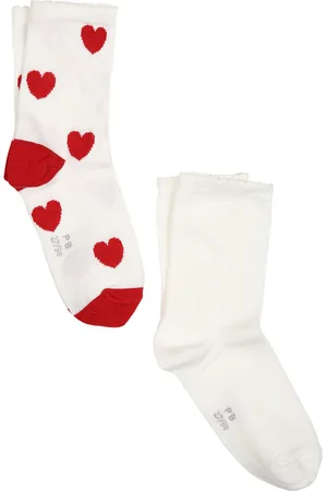 Petit Bateau Set Of Socks For Girl With Hearts