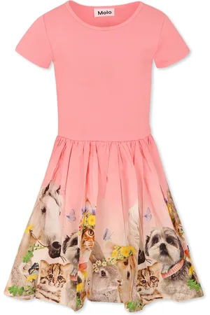 Molo Dress For Girl With Animal
