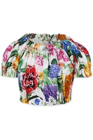 Dolce & Gabbana Top For Baby Girl With Floral Print