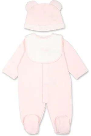 Fendi Babygrow Set For Baby Girl With Bear And Logo