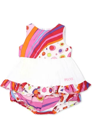 Puccini Dress For Baby Girl With Logo