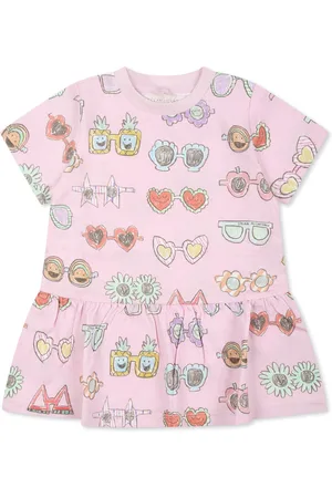 Stella McCartney Lilac Dress For Baby Girl With Sunglasses