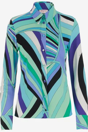Puccini Viscose Mixed Shirt With Iride Print