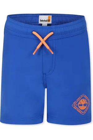 Timberland Light Blue Swim Shorts For Boy With Tree