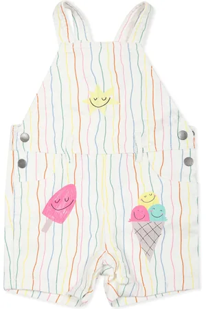 Stella McCartney Ungarees For Baby Girl With Ice Cream