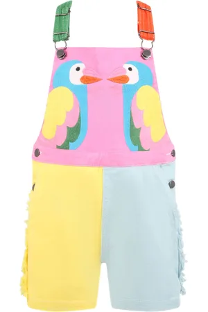 Stella McCartney Dungarees For Girl With Parrots