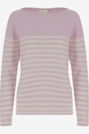 BRUNO MANETTI Cashmere Sweater With Striped Pattern