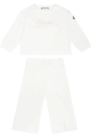 Moncler Suit For Baby Girl With Logo