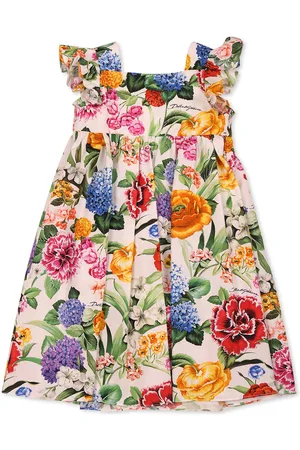 Dolce & Gabbana Dress For Baby Girl With Floral Print