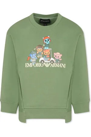 Emporio Armani Sweatshirt For Boy With Manga Bear Crew