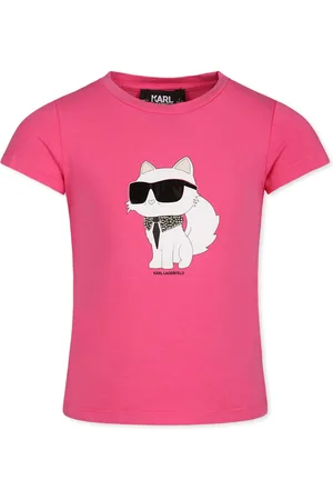 Karl Lagerfeld T-shirt For Girl With Choupette Print