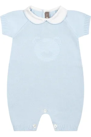 LITTLE BEAR Sky Blue Romper For Baby Boy