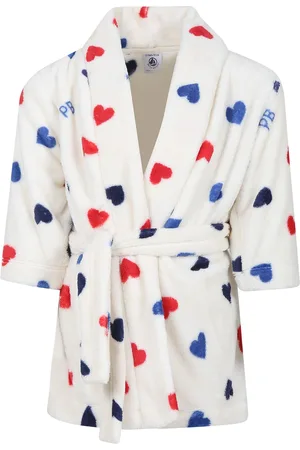 Petit Bateau Dressing Gown For Girl With Hearts