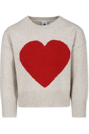 Petit Bateau Sweater For Girl With Heart