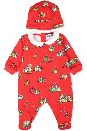 Moschino Babygrow Set For Babykids With Teddy Bear