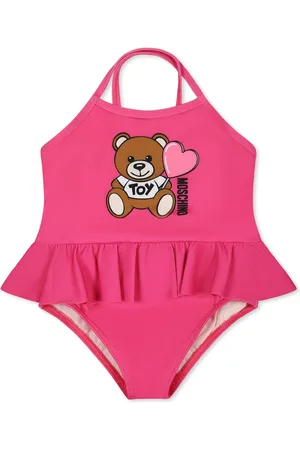 Moschino One-piece Swimsuit For Baby Girl With Teddy Bear