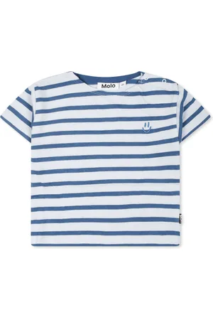 Molo Light Blue T-shirt For Babykids With Smiley