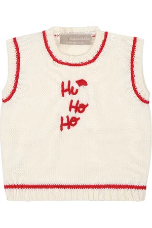 LA STUPENDERIA Vest Sweater For Baby Boy With Writing