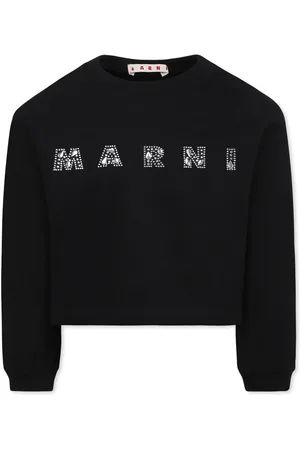 Marni Crop Sweatshirt For Girl With Logo
