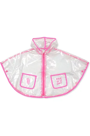 Billieblush Clear Raincoat For Baby Girl With Ice Cream