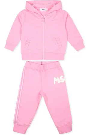 Msgm Suit For Baby Girl With Logo