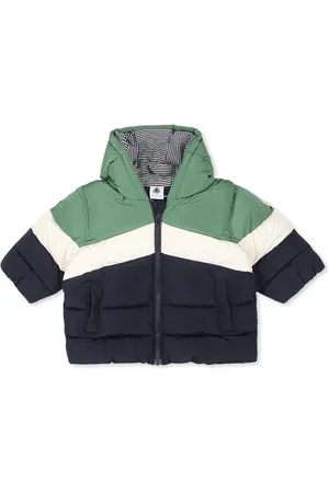 Petit Bateau Down Jacket For Baby Boy With Logo