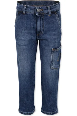 Dondup Blue Jeans For Boy With Logo