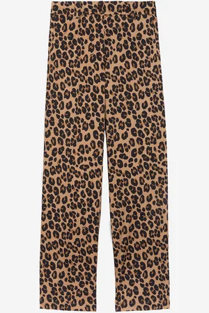 Aspesi Stretch Cotton Pants With Leopard Print
