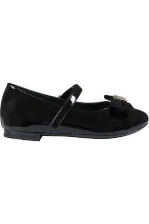 Dolce & Gabbana Ballet Flats For Girl With Logo And Bow