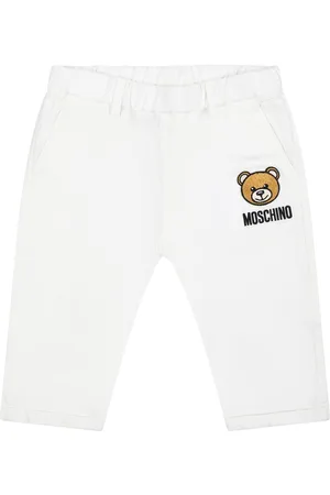 Moschino Trousers For Baby Boy With Teddy Bear And Logo