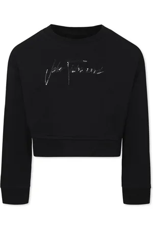 John Richmond Crop Sweatshirt For Girl With Logo