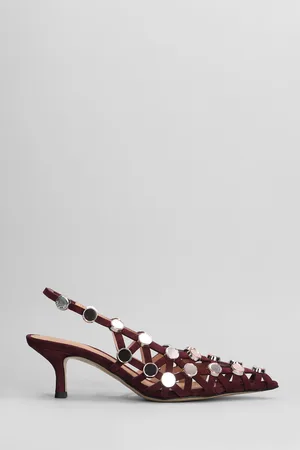 The Attico Grid Pumps In Suede