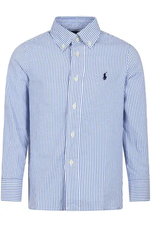 Ralph Lauren Light Blue Shirt For Boy With Logo
