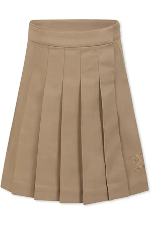 Burberry Skirt For Girl With Equestrian Knight Logo