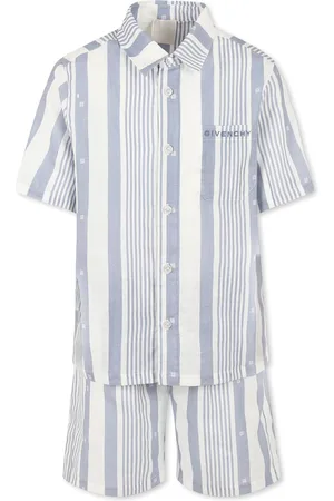 Givenchy Light Blue Suit For Boy With Logo