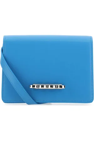Alexander McQueen Light-blue Leather The Four Ring Clutch