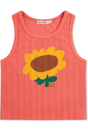 Bobo Choses Tank Top For Girl With Sunflower