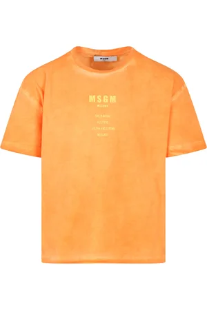 Msgm T-shirt For Kids With White Logo