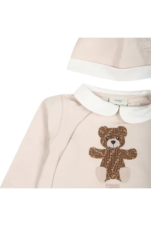 Fendi Set For Babykids With Teddy Bear