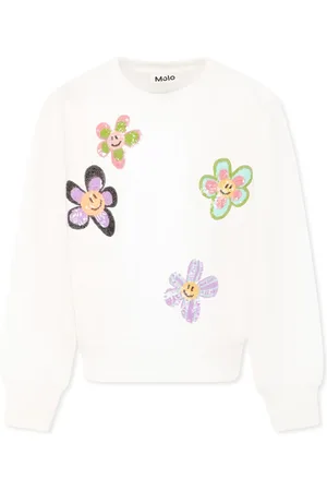 Molo Sweatshirt For Girl With Flowers
