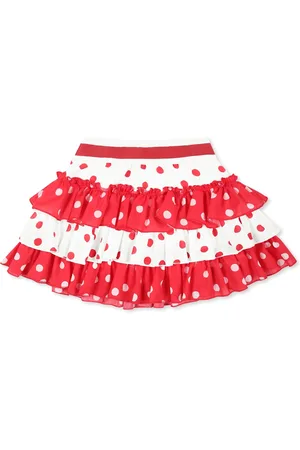 MONNALISA Skirt For Baby Girl With Polka Dots