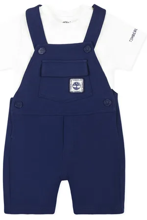 Timberland Dungarees Suit For Baby Boy With Logo