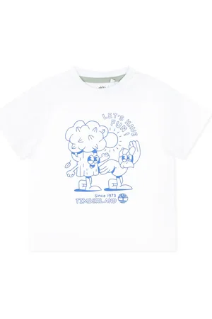 Timberland T-shirt For Baby Boy With Tree And Writing