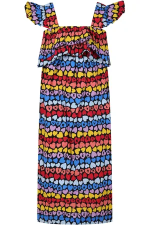 Sonia Rykiel Enfant Dress For Girl With All-over Hearts