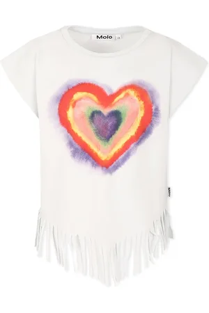 Molo Light Blue Top For Girl With Heart