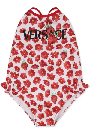 VERSACE Swimsuit For Baby Girl With Logo