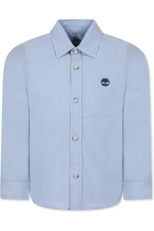 Timberland Light Blue Shirt For Boy With Tree