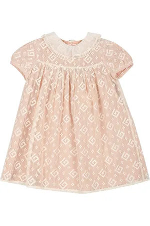 Gucci Dress For Baby Girl With G Quadro Motif