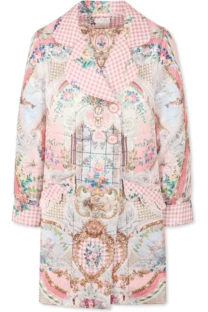 Camilla Coat For Girl With Floral Print